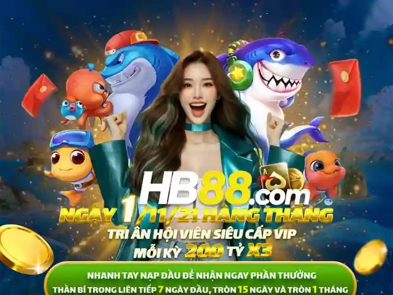 Trò chơi slot nổi bật tại HB88