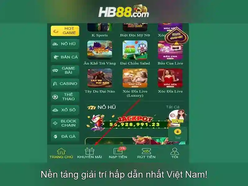 Ưu Đãi Slot Hb88 Game